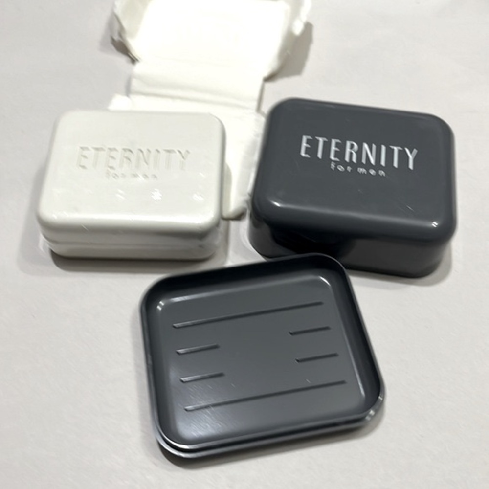 Calvin Klein Eternity for Men soap + tray (early 2000s) NWOT